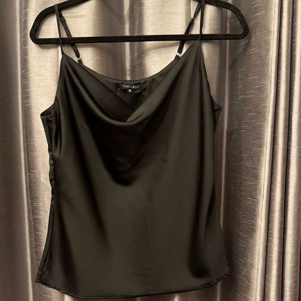 Papermoon Black Satin Camisole